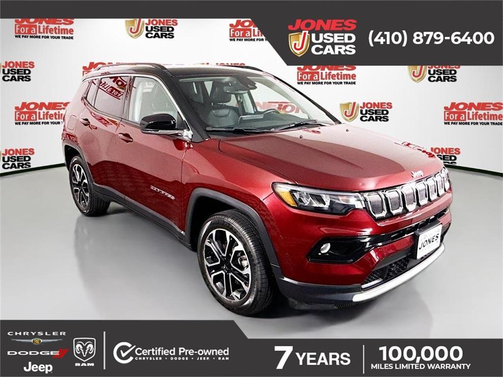 used 2022 Jeep Compass car, priced at $24,920