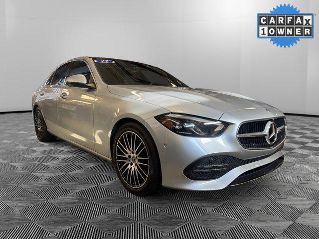 used 2022 Mercedes-Benz C-Class car, priced at $37,900
