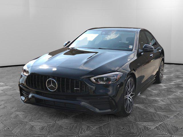 new 2025 Mercedes-Benz AMG C 43 car, priced at $75,675