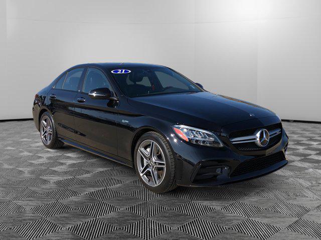used 2021 Mercedes-Benz AMG C 43 car, priced at $45,000