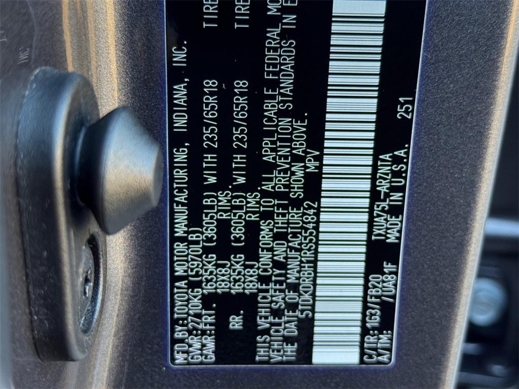 used 2024 Toyota Highlander car, priced at $36,000