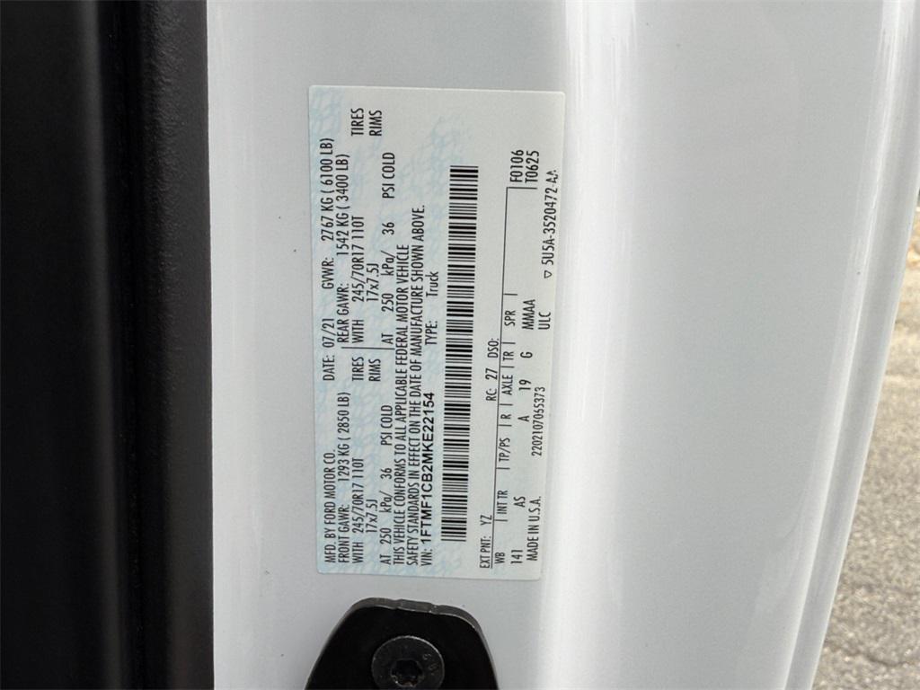 used 2021 Ford F-150 car, priced at $20,000