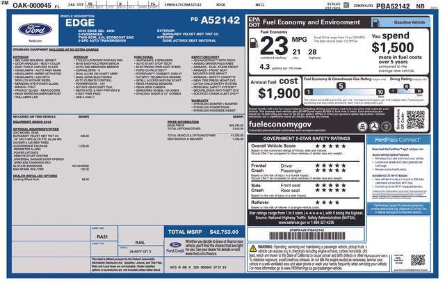 used 2023 Ford Edge car, priced at $25,906