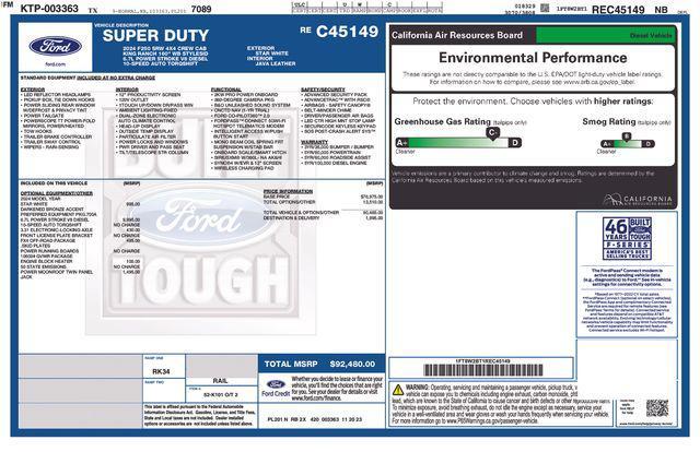 used 2024 Ford F-250 car, priced at $80,406