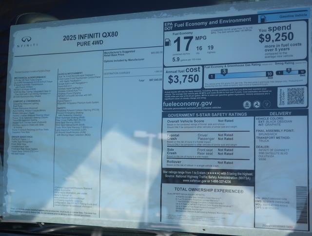 used 2025 INFINITI QX80 car, priced at $72,988