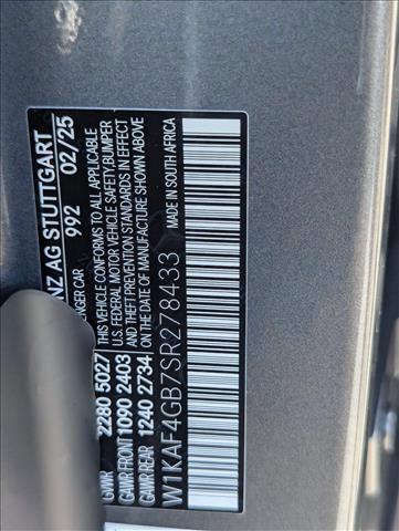 new 2025 Mercedes-Benz C-Class car, priced at $54,595
