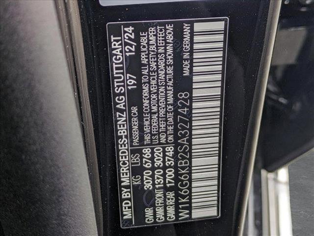 new 2025 Mercedes-Benz S-Class car, priced at $140,645