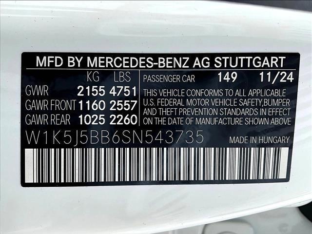 new 2025 Mercedes-Benz AMG CLA 35 car, priced at $70,600