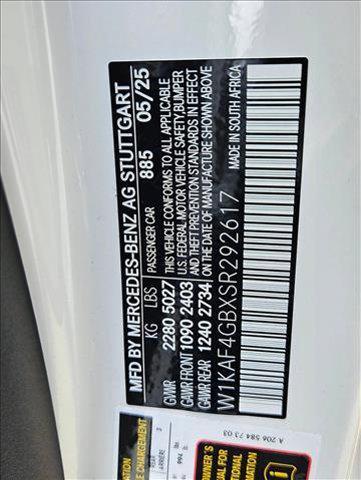 new 2025 Mercedes-Benz C-Class car, priced at $61,395