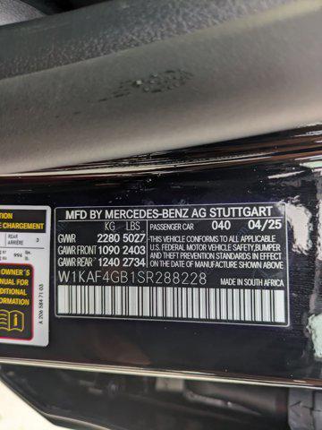 new 2025 Mercedes-Benz C-Class car, priced at $50,085
