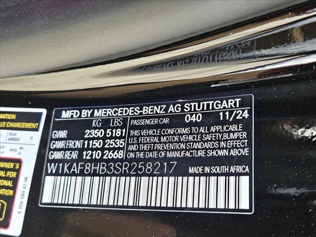 new 2025 Mercedes-Benz AMG C 43 car, priced at $75,940