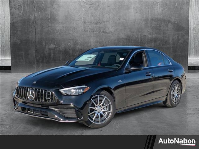 new 2025 Mercedes-Benz AMG C 43 car, priced at $64,685