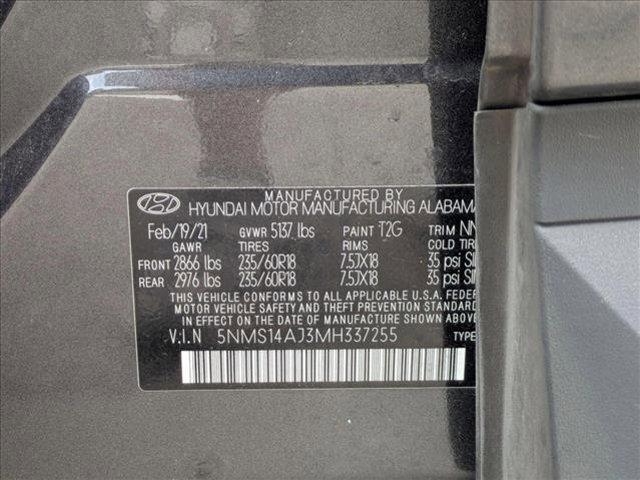 used 2021 Hyundai Santa Fe car, priced at $16,247
