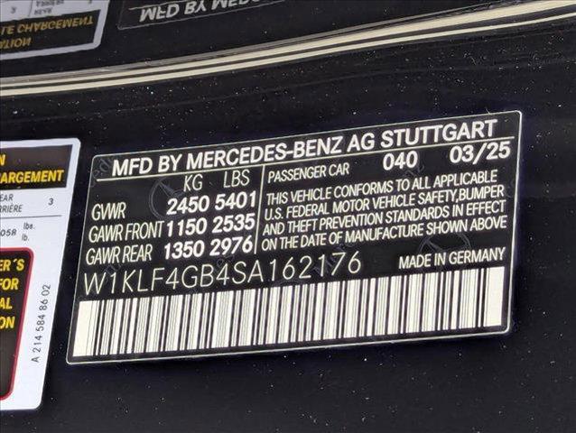 new 2025 Mercedes-Benz E-Class car, priced at $66,945