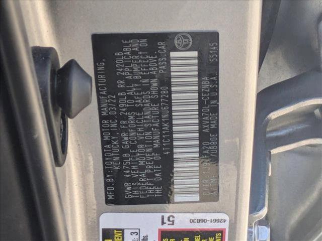 used 2022 Toyota Camry car, priced at $20,952