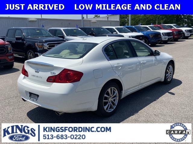 used 2009 INFINITI G37x car, priced at $9,445