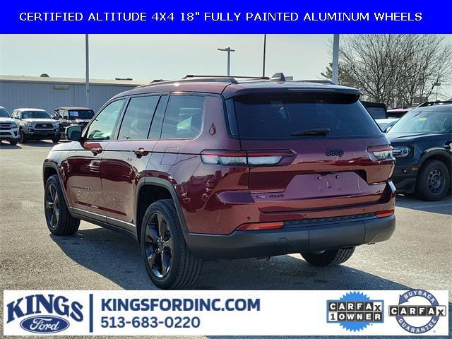 used 2021 Jeep Grand Cherokee L car, priced at $29,250