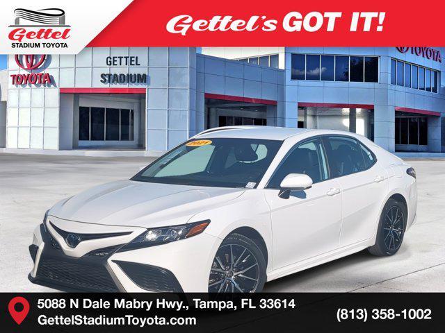 used 2021 Toyota Camry car, priced at $23,420