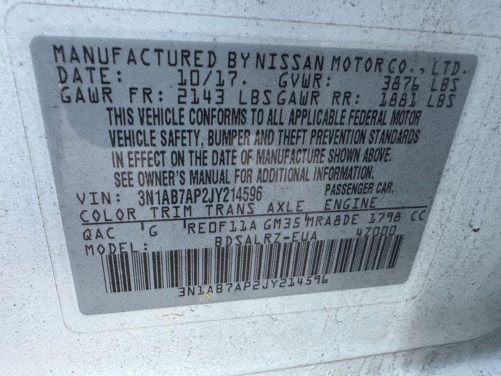 used 2018 Nissan Sentra car, priced at $7,375