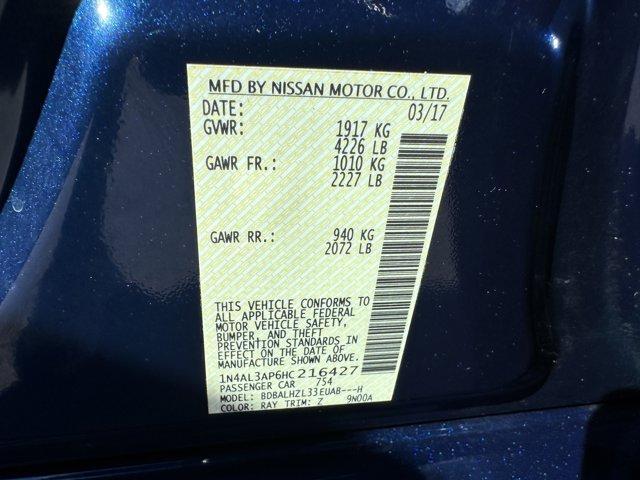 used 2017 Nissan Altima car, priced at $11,919