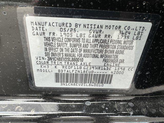 new 2025 Nissan Versa car, priced at $22,385