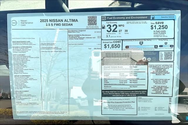 new 2025 Nissan Altima car, priced at $27,209