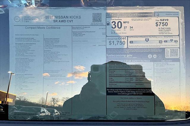 new 2025 Nissan Kicks car, priced at $29,510