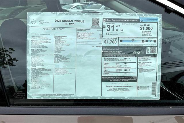 new 2025 Nissan Rogue car, priced at $38,959
