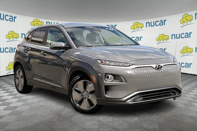 used 2021 Hyundai Kona EV car, priced at $18,879