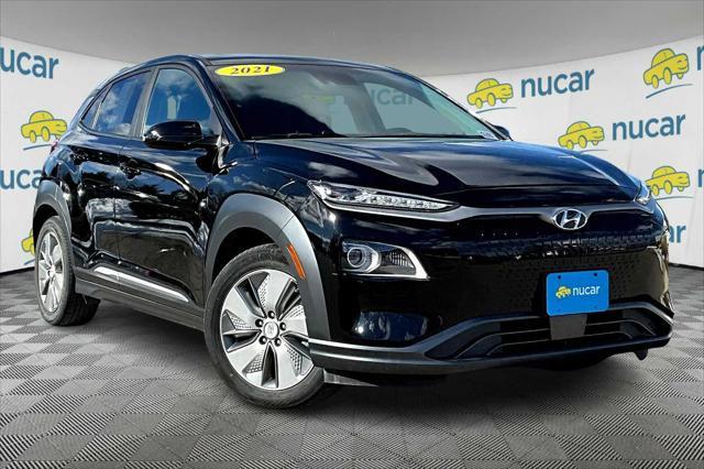 used 2021 Hyundai Kona EV car, priced at $18,529