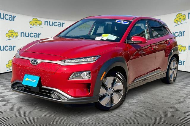 used 2021 Hyundai Kona EV car, priced at $18,998