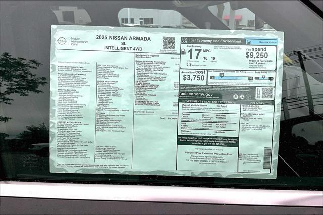 new 2025 Nissan Armada car, priced at $70,798