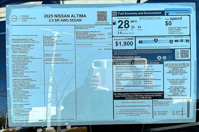 new 2025 Nissan Altima car, priced at $30,533