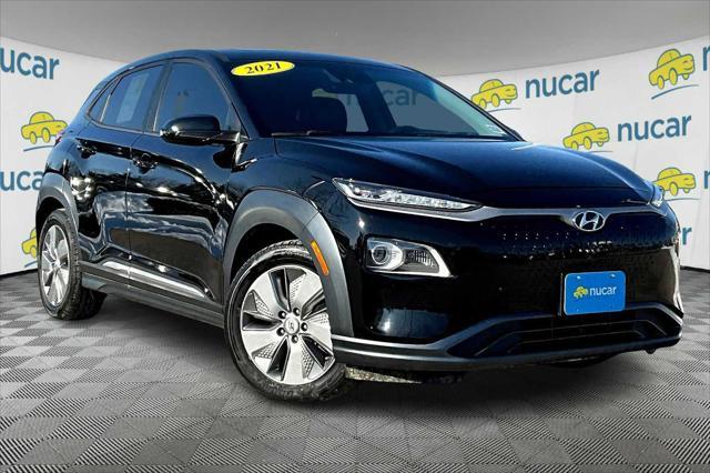 used 2021 Hyundai Kona EV car, priced at $18,488