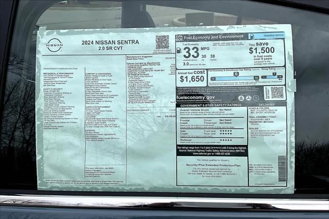new 2024 Nissan Sentra car, priced at $27,863