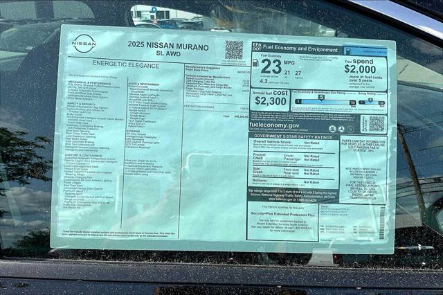 new 2025 Nissan Murano car, priced at $46,886