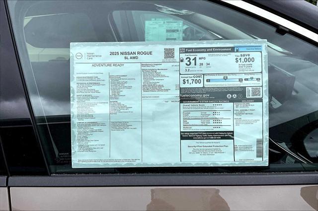 new 2025 Nissan Rogue car, priced at $40,413