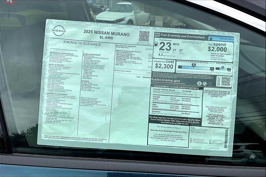 new 2025 Nissan Murano car, priced at $47,946