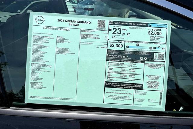 new 2025 Nissan Murano car, priced at $41,731