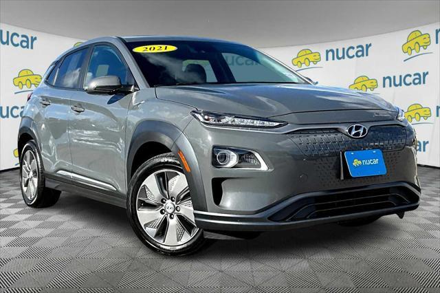 used 2021 Hyundai Kona EV car, priced at $18,898