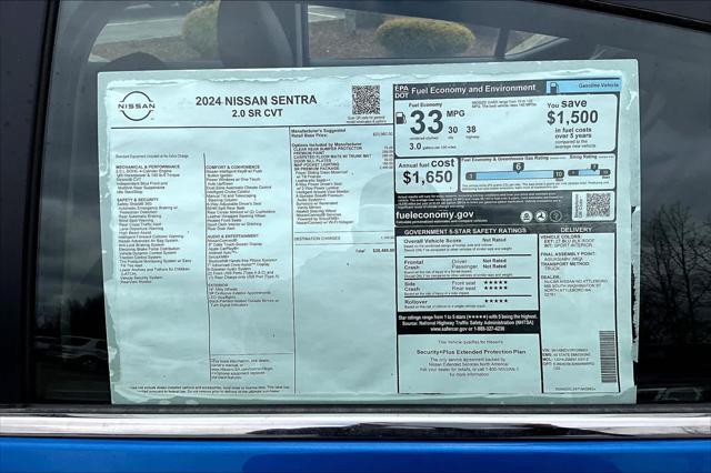 new 2024 Nissan Sentra car, priced at $27,267