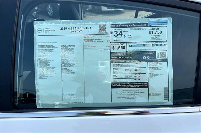 new 2025 Nissan Sentra car, priced at $23,255