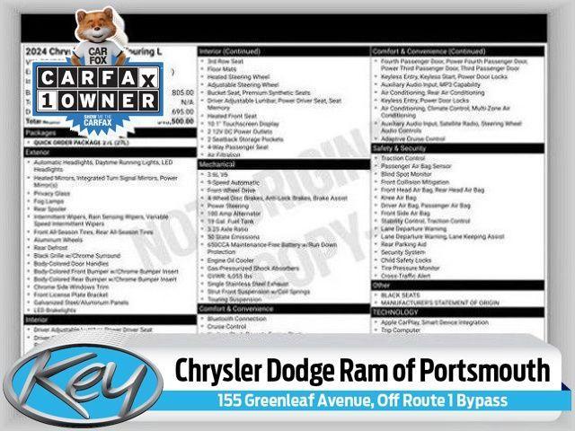 used 2024 Chrysler Pacifica car, priced at $27,995