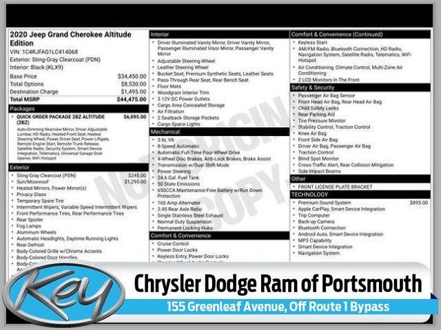 used 2020 Jeep Grand Cherokee car, priced at $19,495