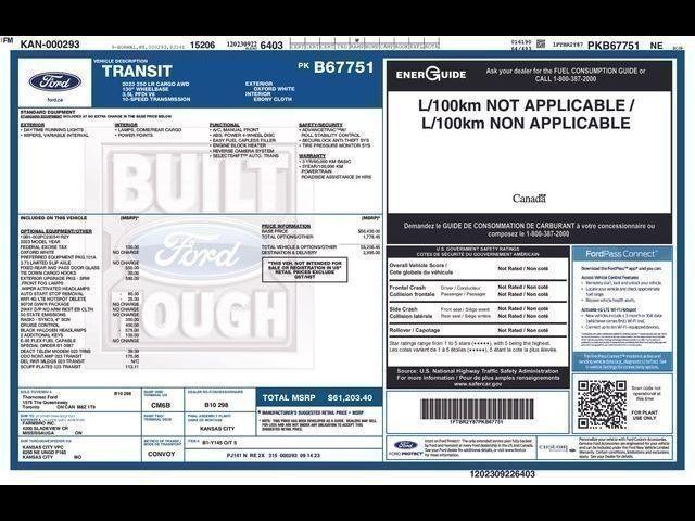 used 2023 Ford Transit-250 car, priced at $37,265