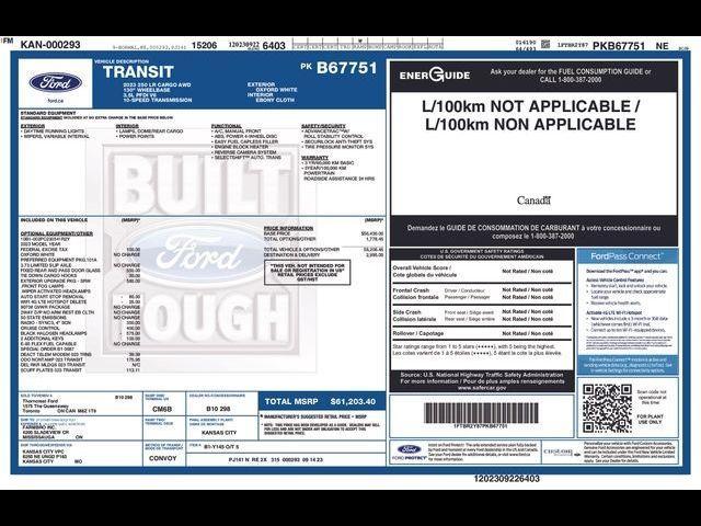 used 2023 Ford Transit-250 car, priced at $37,265