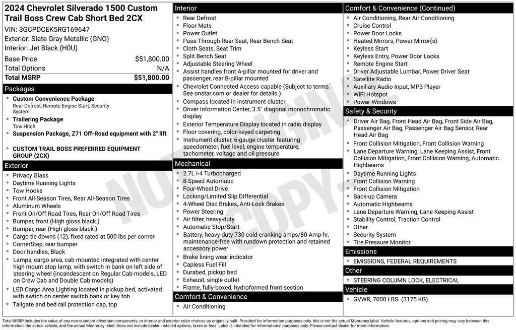 used 2024 Chevrolet Silverado 1500 car, priced at $38,290