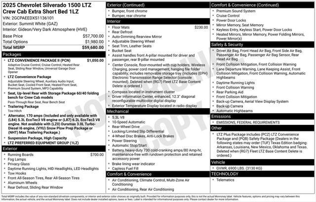 new 2025 Chevrolet Silverado 1500 car, priced at $52,874