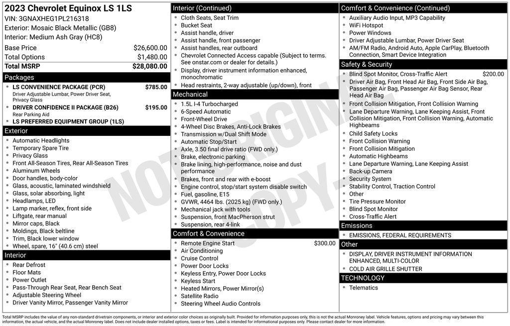 used 2023 Chevrolet Equinox car, priced at $20,990