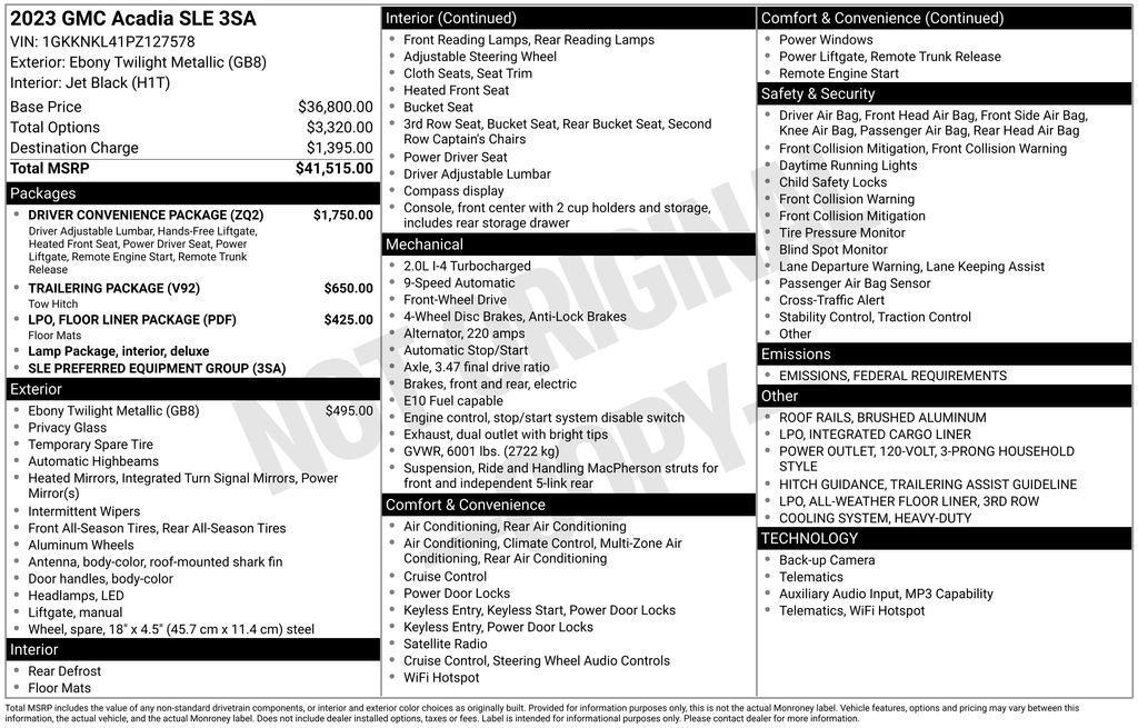 used 2023 GMC Acadia car, priced at $22,990